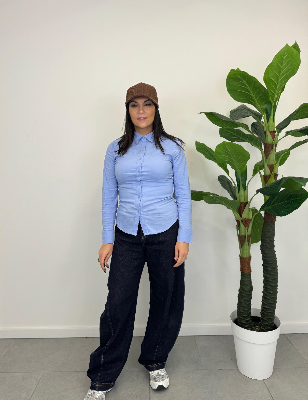 Camicia Basic Azzurra art. 8003