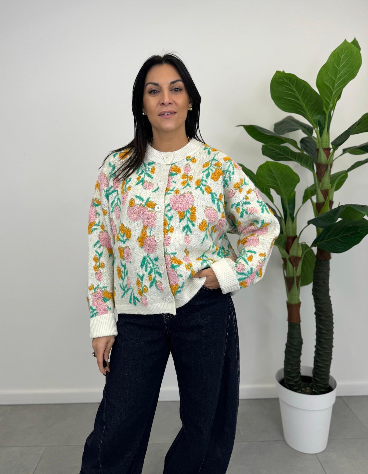 Cardigan Flowers art. 6084