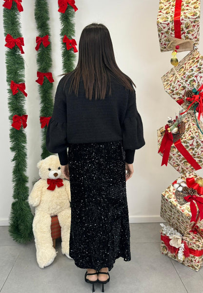 Gonna Longuette in Paillettes art. 1001