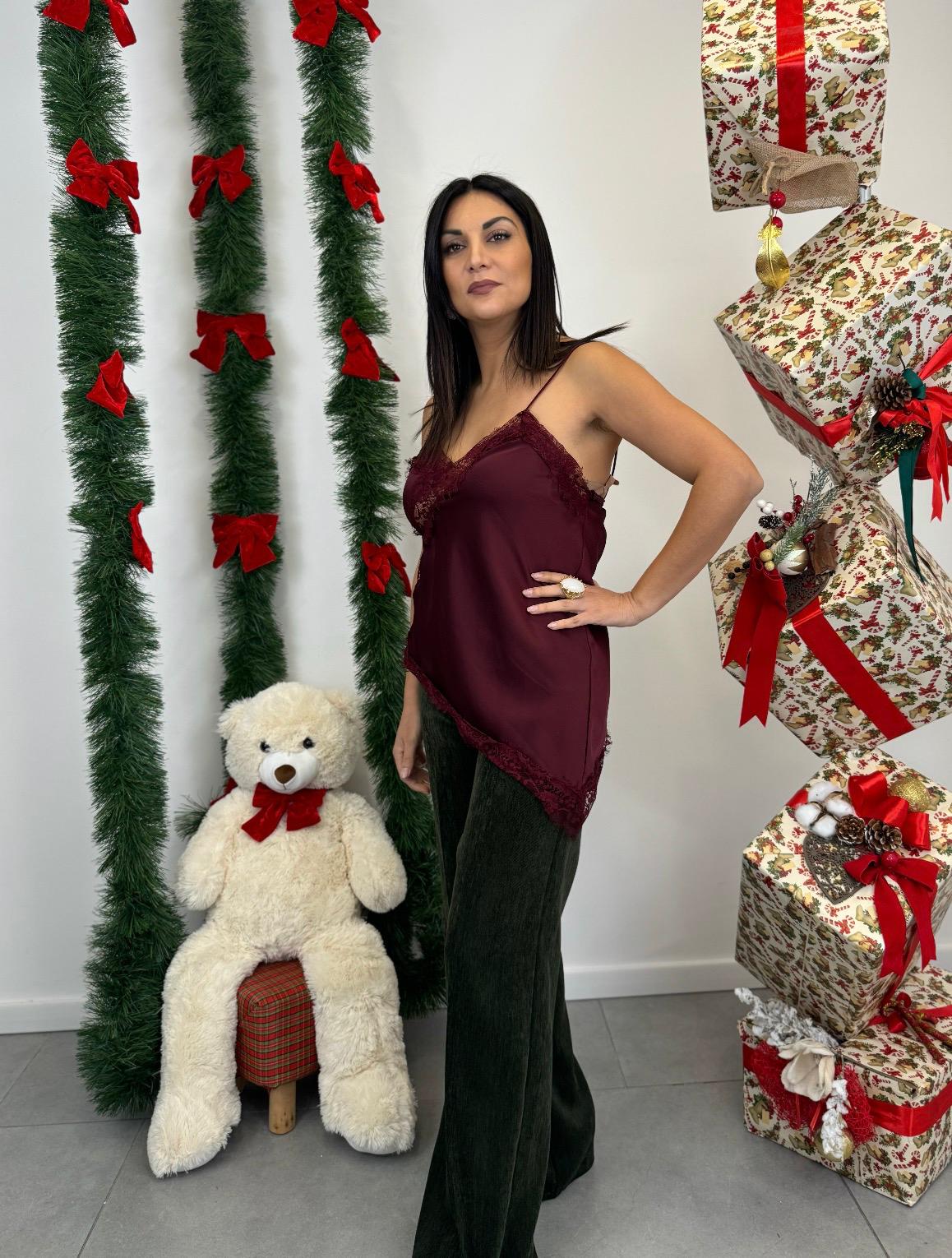 Top in raso asimmetrico art. 27794