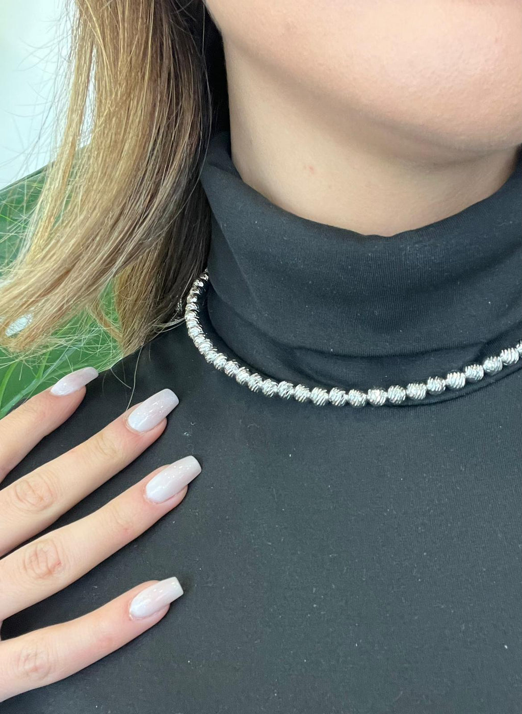 Collana Girocollo Perline