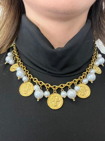 Collana Perle e Monete