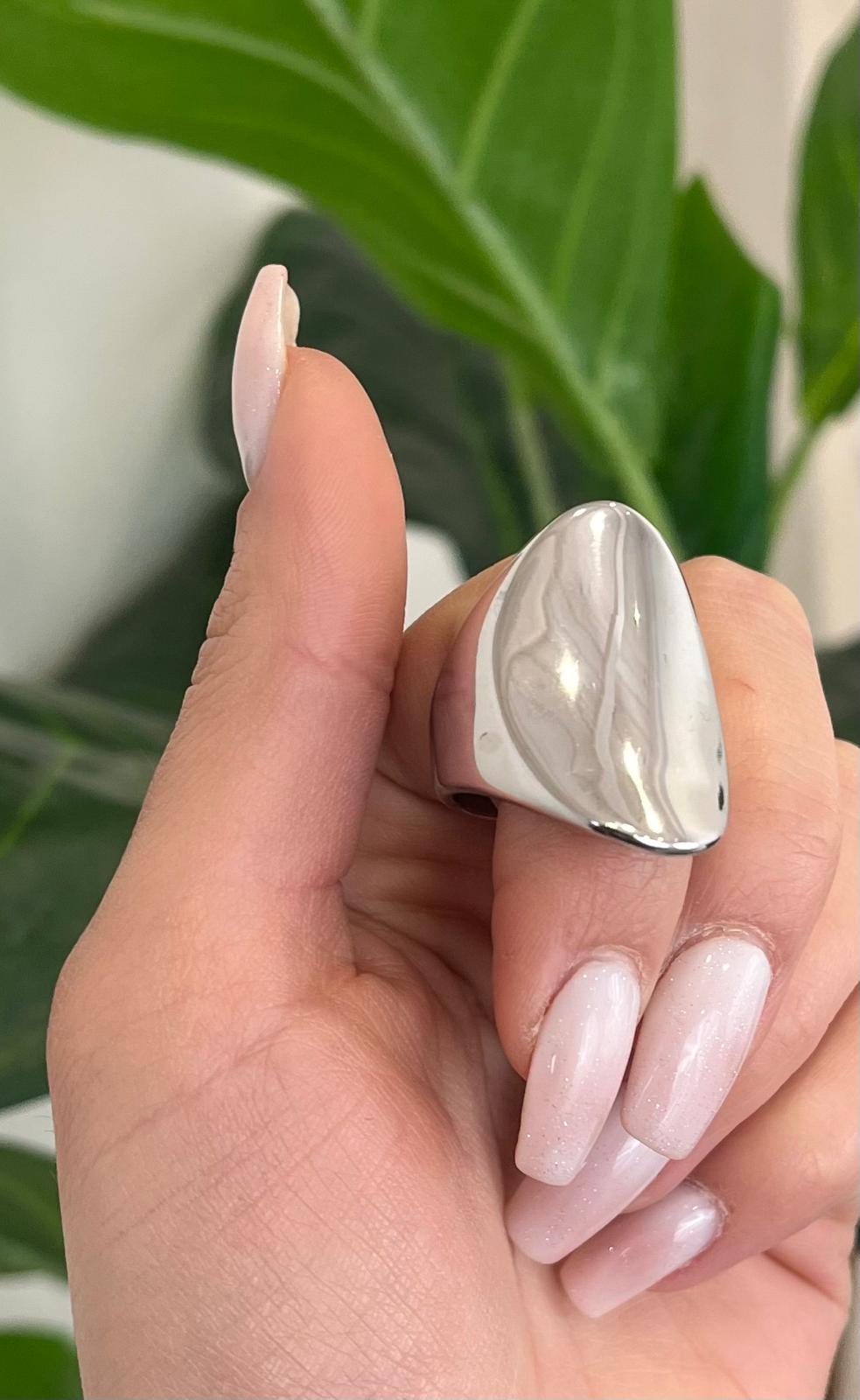 Anello Piatto Argento
