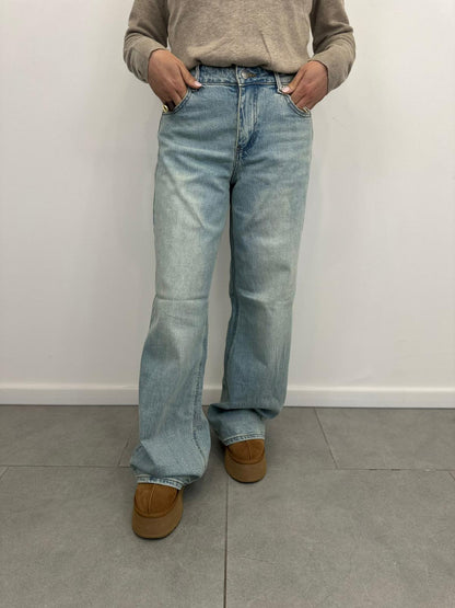 Jeans Palazzo Sabbiato art. 1357-2