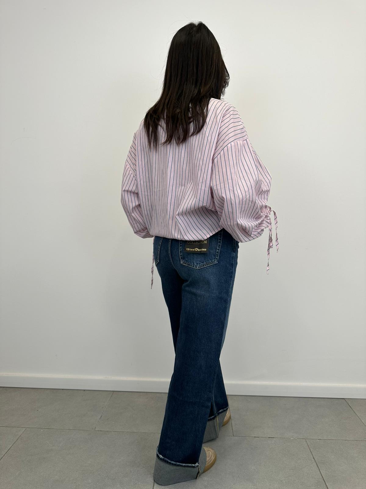 Jeans Palazzo con Risvolto art. 3985