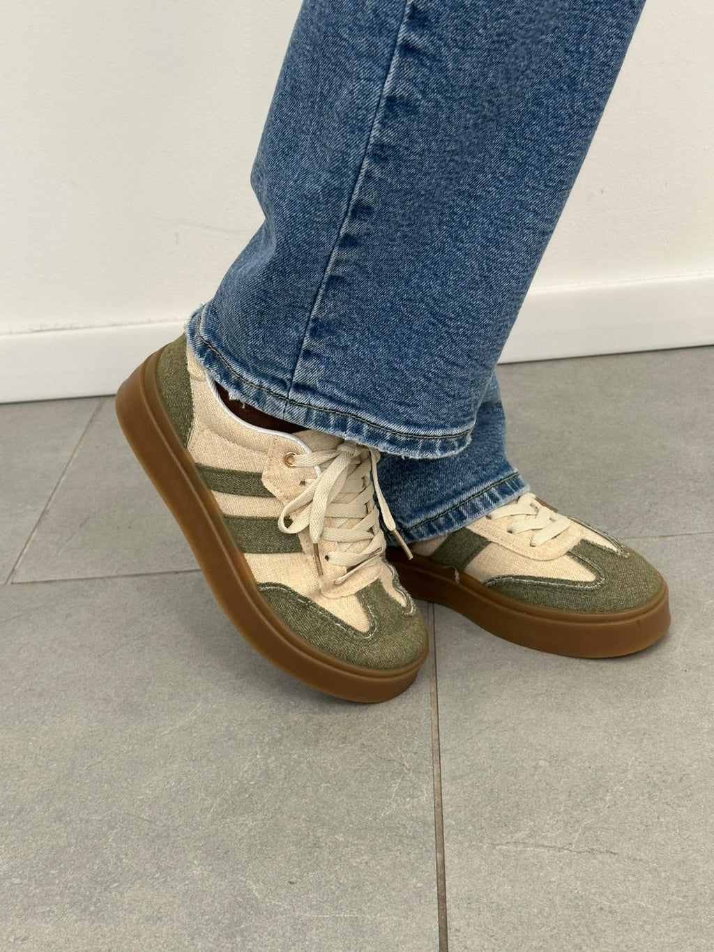 Sneakers Green art. 008