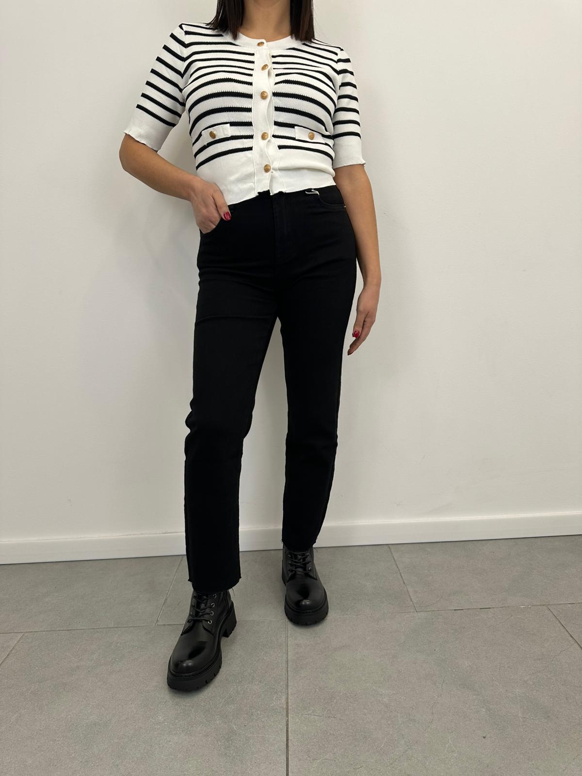Jeans Vs Miss taglio vivo NERO art. 9303