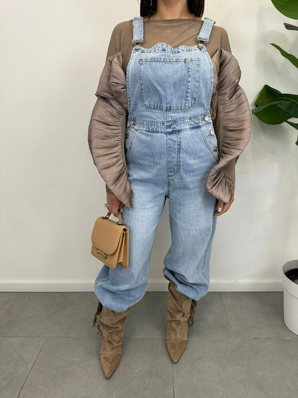 Salopette in Denim Ines art. 048