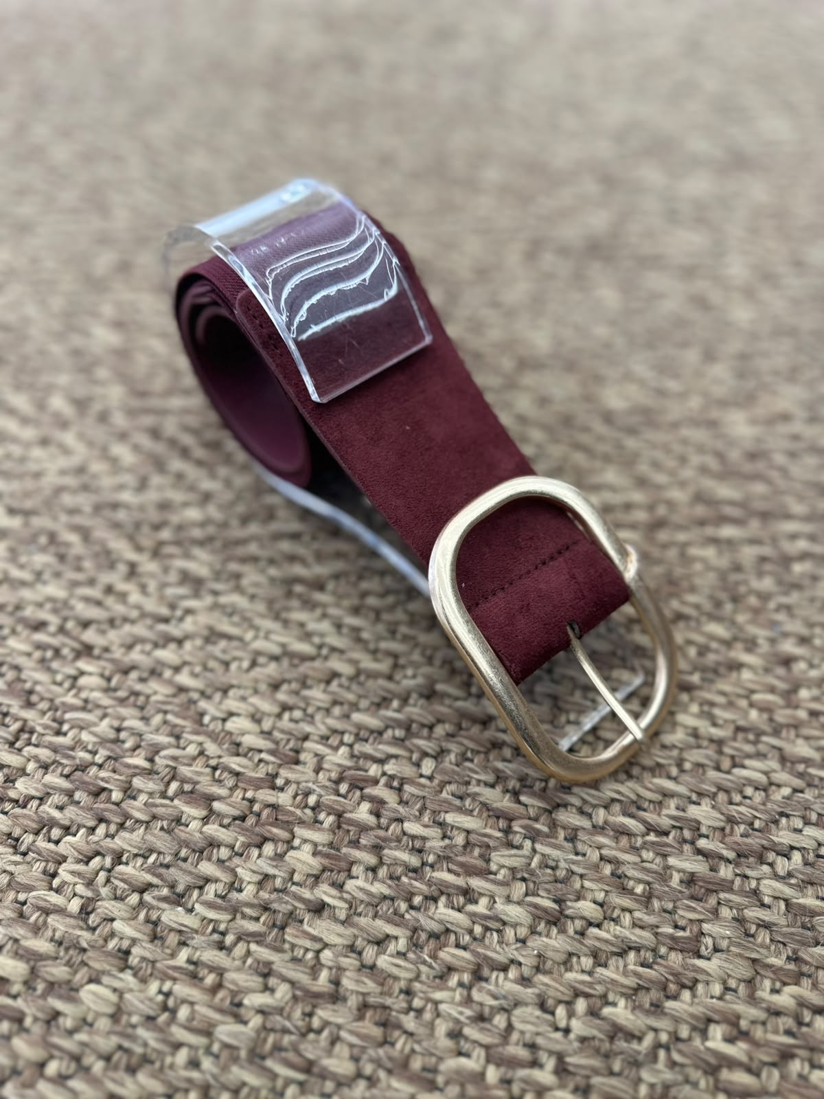 Cintura elastica con fibbia oro
