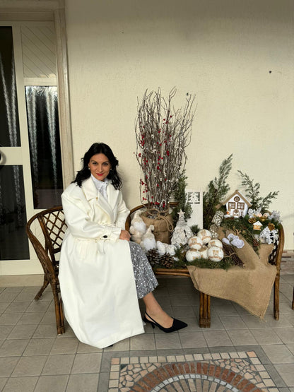 Cappotto Lungo con Cintura M11868