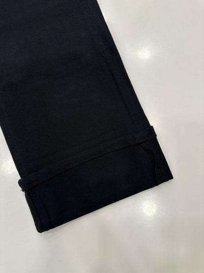 Jeans Nero con Risvolto art.1510-1