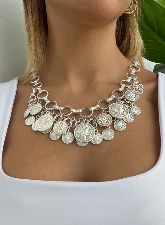 Collana con Medaglie argento