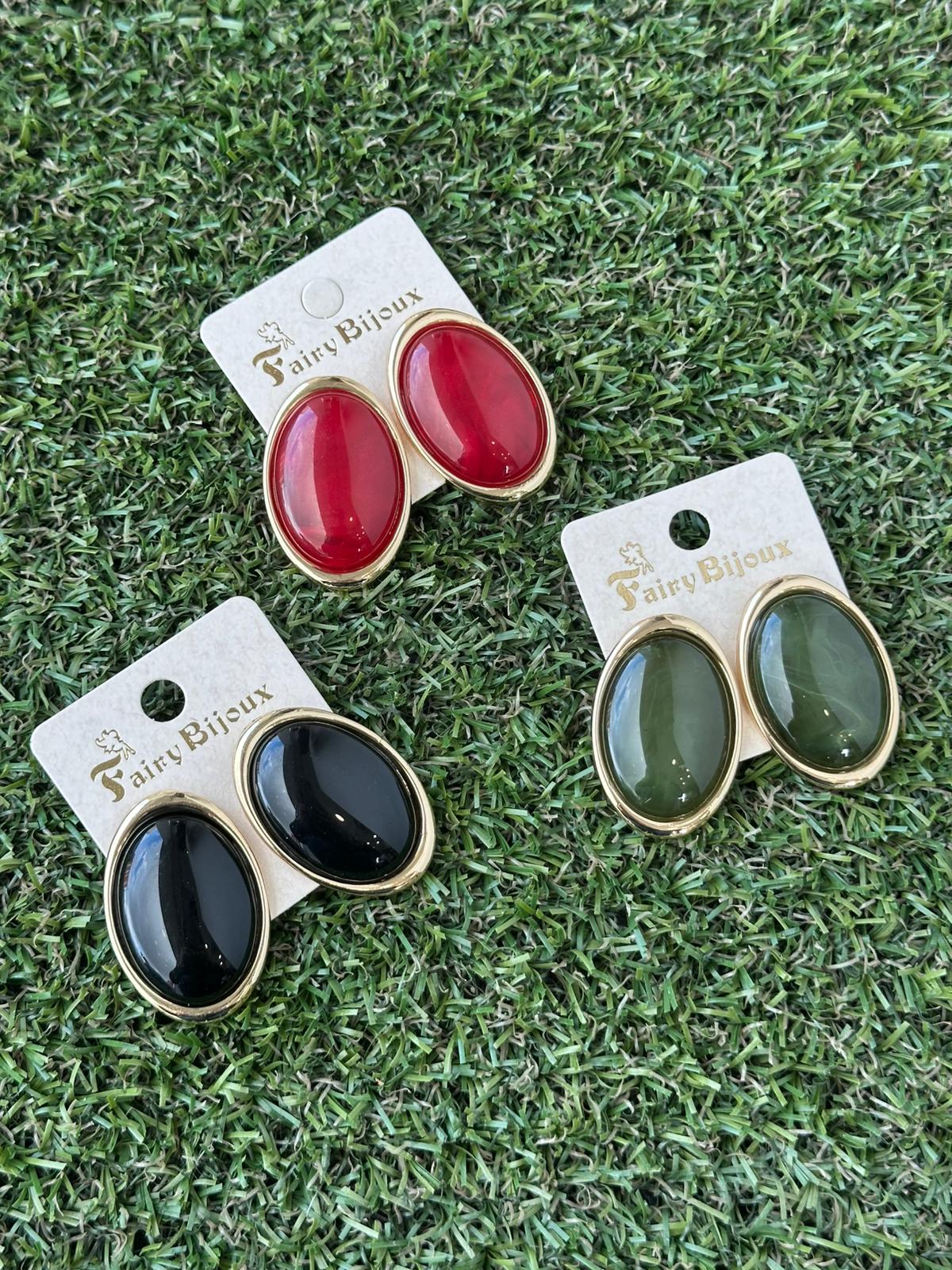 Orecchini pietra schiacciata