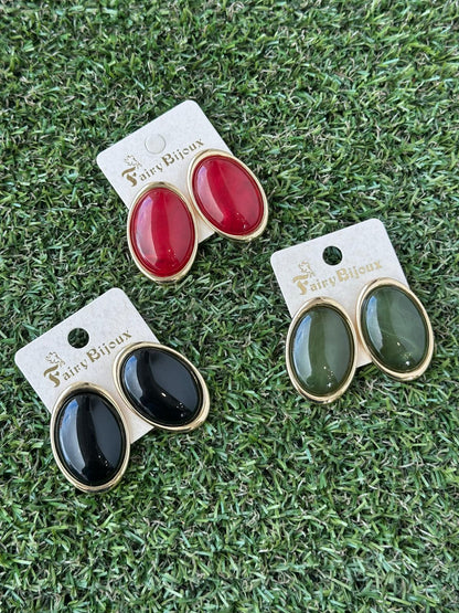 Orecchini pietra schiacciata