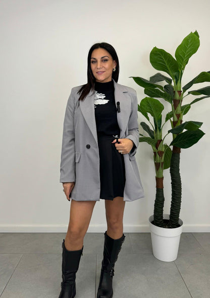 Blazer GRIGIO Oversize Doppiopetto art. 11093