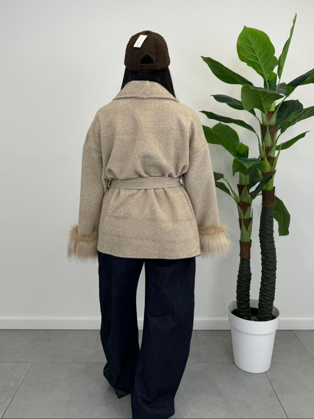 Cappotto Greta con Ecopelliccia art. 86369