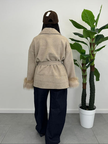 Cappotto Greta con Ecopelliccia art. 86369
