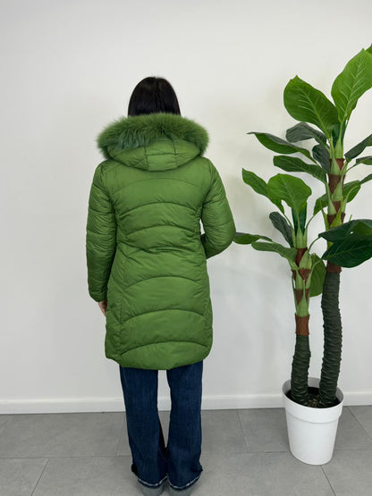 Piumino FLY con Cappuccio Eco Pelliccia art. 2555