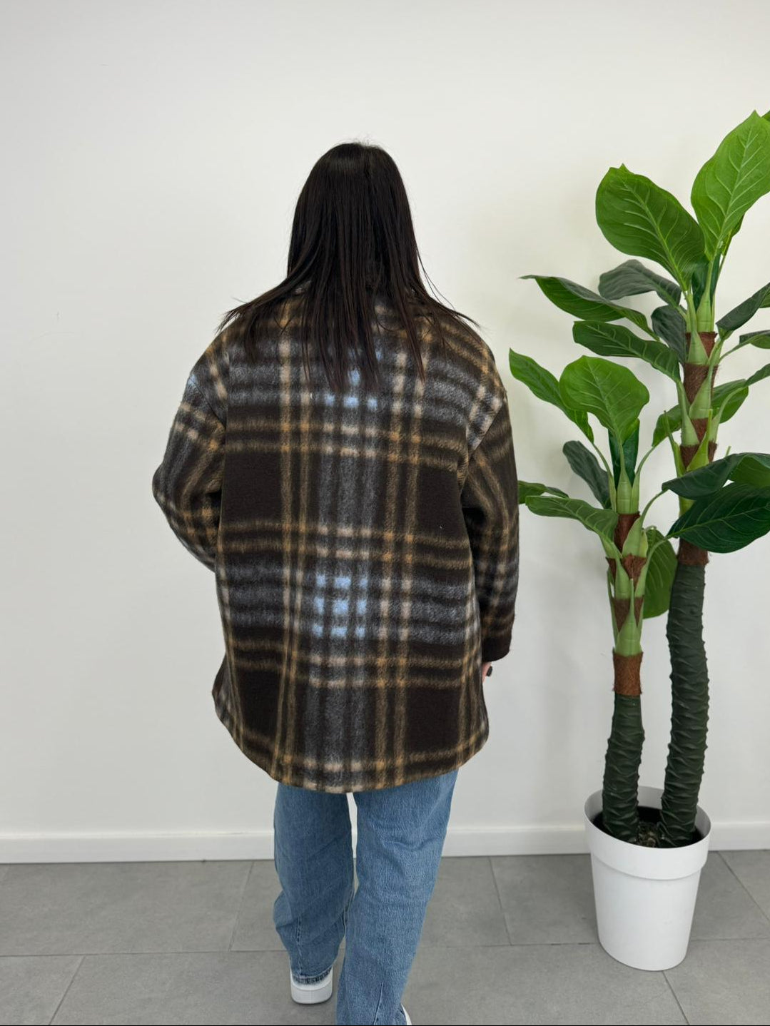 Cappotto a quadri art. 25788