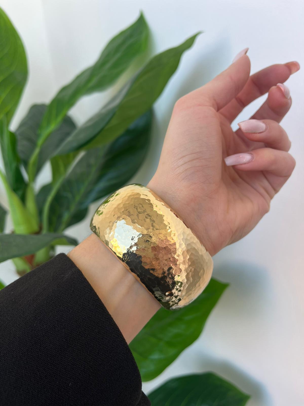 Bracciale Rigido Martellato