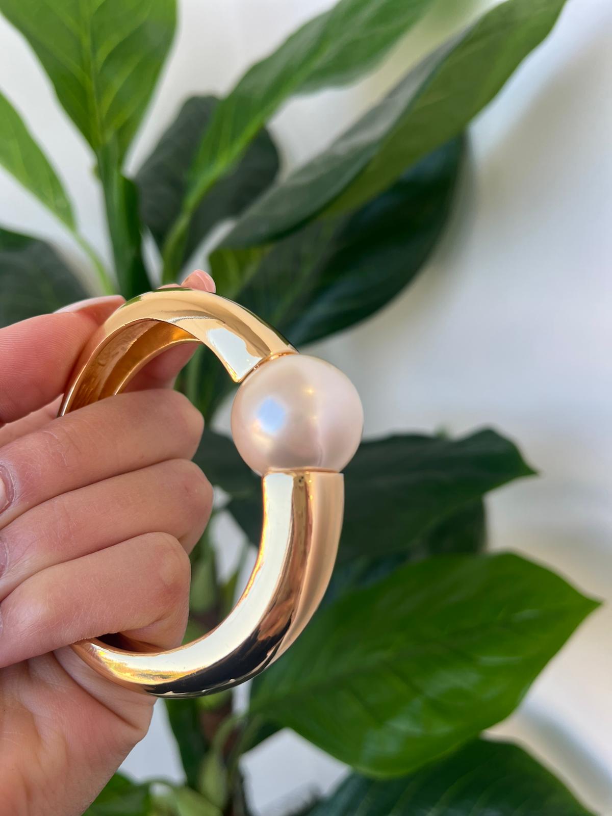 Bracciale Rigido con Perla