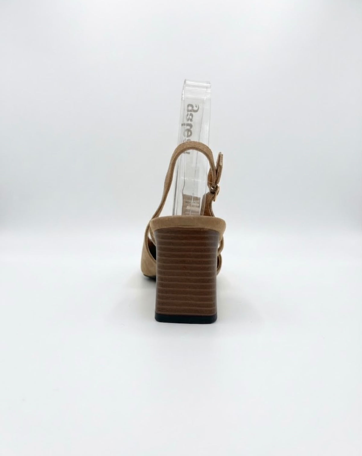 Slingback scamosciata tacco doppio
