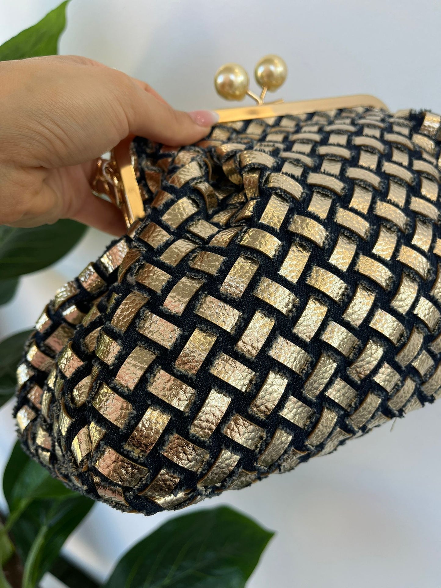 Borsa sacchetto intrecciata art.90210