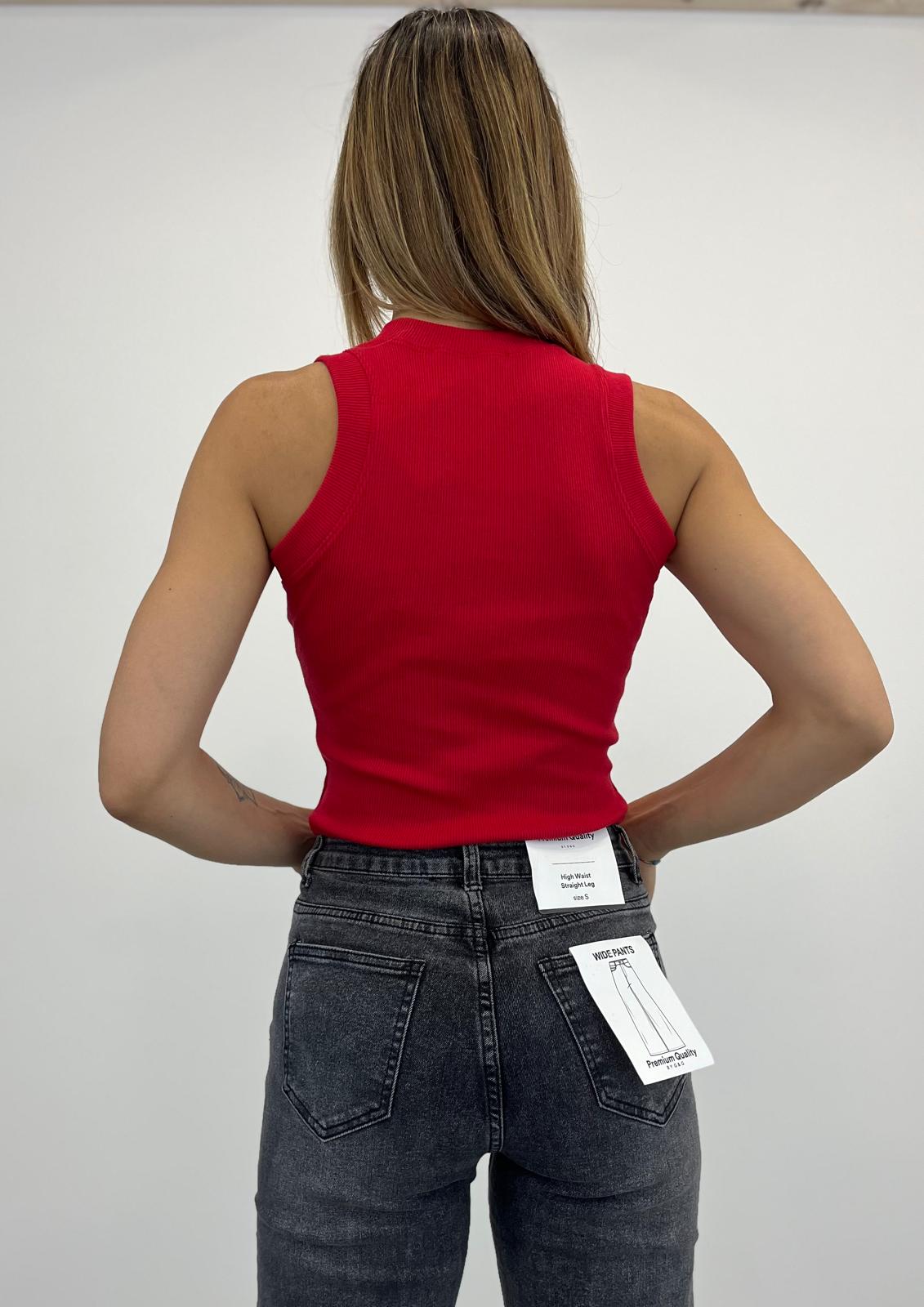 Top Basic Smanicato a Coste art. 5159
