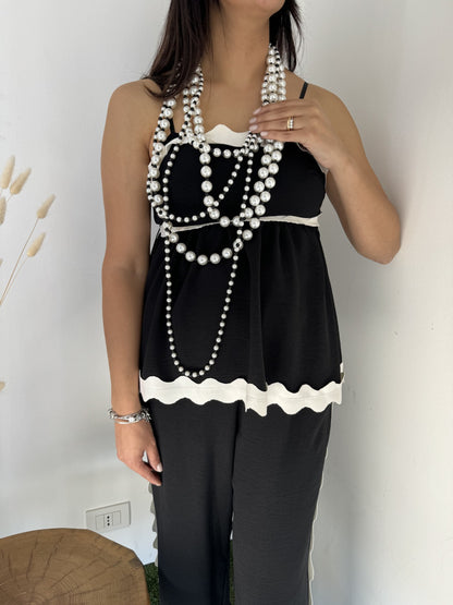 Completo da Cerimonia bianco e nero